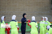 Women playing futsal in Iran's Razavi Khorasan 