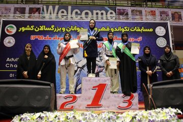 مسابقات تکواندو قهرمانی جوانان و بزرگسالان بانوان کشور در تبریز ‎