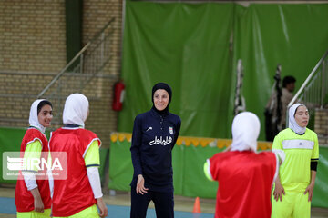 Women playing futsal in Iran's Khorasan Razavi