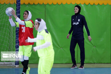 Women playing futsal in Iran's Khorasan Razavi