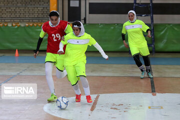 Women playing futsal in Iran's Khorasan Razavi