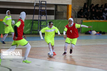 Women playing futsal in Iran's Khorasan Razavi