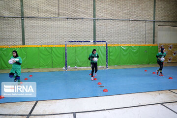 Women playing futsal in Iran's Khorasan Razavi