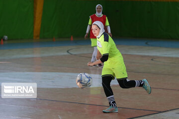 Women playing futsal in Iran's Khorasan Razavi