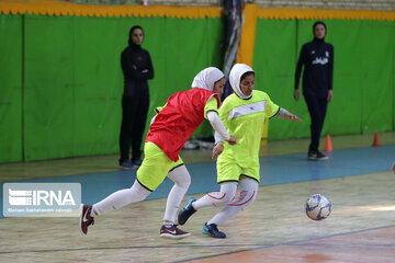 Women playing futsal in Iran's Khorasan Razavi