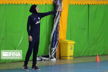 Women playing futsal in Iran's Khorasan Razavi