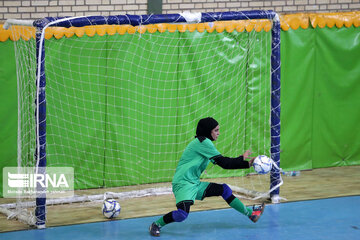 Women playing futsal in Iran's Khorasan Razavi