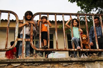 بچه های روستایی لیسه از توابع شهرستان مینودشت در جشنواره فرهنگی اقتصادی روستا "امید"