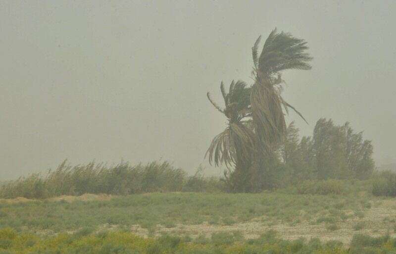 سرعت وزش باد در زابل به ۹۰ کیلومتر بر ساعت رسید 