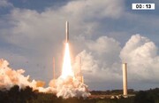 آریان ۵ با دو ماهواره جدید مخابراتی به فضا رفت