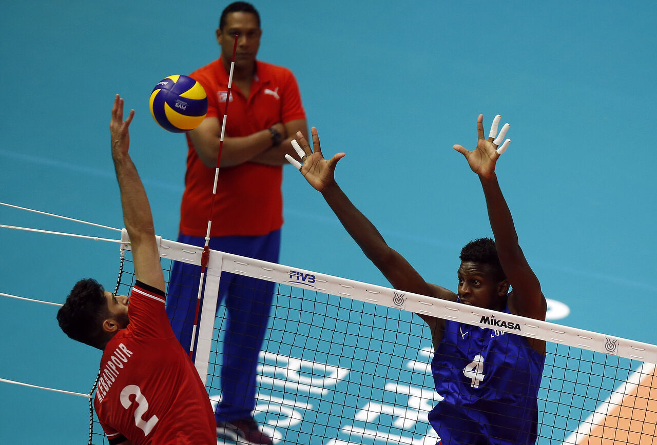 Iran volleyball team wins Cuba 32 IRNA English