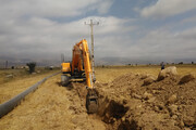 عملیات اجرایی پروژه آبیاری تحت فشار پایاب سد سرخاب نیر آغاز شد