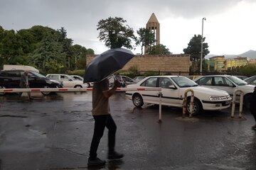 بارش در همدان به اوج خود می‌رسد