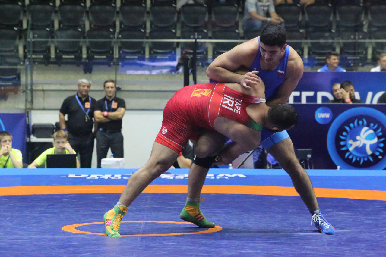 Iran's heavyweight wrestler Zare wins U23 Senior World Championships in Hungary 