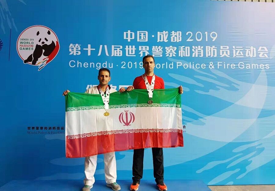 Taekwondokas iraníes consiguen otras dos medallas en los Juegos Mundiales de Policías y Bomberos que se celebran en China