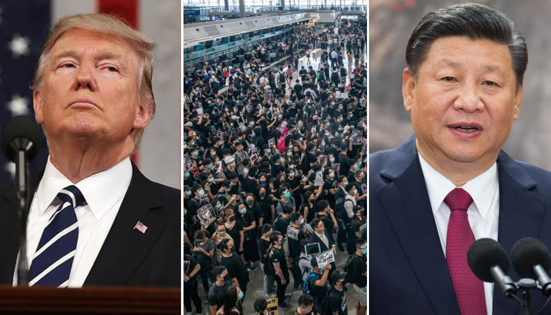 ترامپ با ستایش از رئیس جمهوری چین، خواستار حل بحران هنگ کنگ  شد 