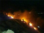 آتش‌سوزی ارتفاعات سعدیه شیراز مهار شد