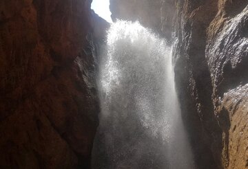 Multi-tiered waterfall in central north Iran