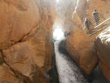 Multi-tiered waterfall in central north Iran