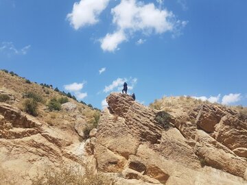 Multi-tiered waterfall in central north Iran