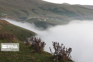 Fog and road: The beauties of Iran's Asalem to Khalkhal road