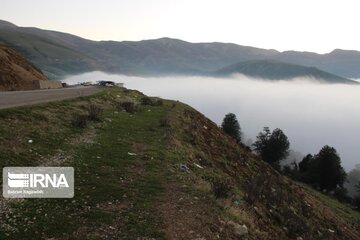 Fog and road: The beauties of Iran's Asalem to Khalkhal road