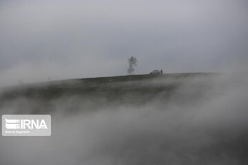 Fog and road: The beauties of Iran's Asalem to Khalkhal road