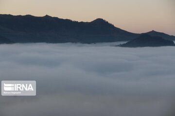 Fog and road: The beauties of Iran's Asalem to Khalkhal road