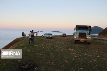 Fog and road: The beauties of Iran's Asalem to Khalkhal road