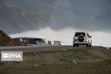 Fog and road: The beauties of Iran's Asalem to Khalkhal road