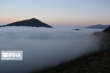 Fog and road: The beauties of Iran's Asalem to Khalkhal road