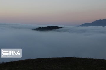 Fog and road: The beauties of Iran's Asalem to Khalkhal road