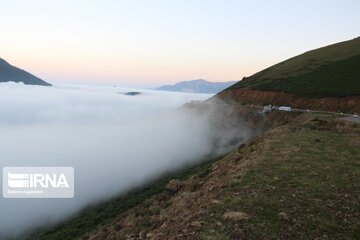 Fog and road: The beauties of Iran's Asalem to Khalkhal road