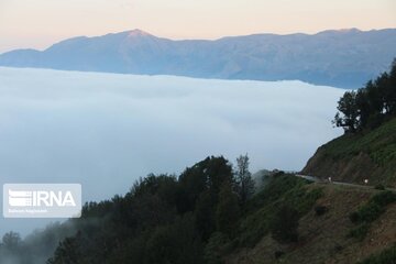 Fog and road: The beauties of Iran's Asalem to Khalkhal road