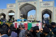 پیکر یک جانباز شیمیایی دفاع مقدس در مشهد تشییع شد