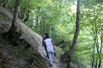 Mountaineering in Heyran tourist region in north Iran