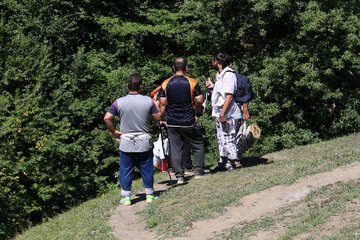 Mountaineering in Heyran tourist region in north Iran