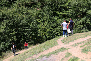 Mountaineering in Heyran tourist region in north Iran