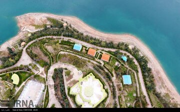 "Kushk" tourism and recreation island in Iran's Andika County