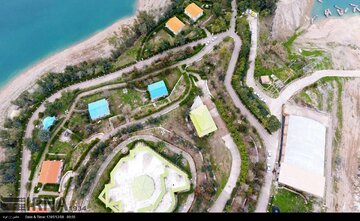 "Kushk" tourism and recreation island in Iran's Andika County