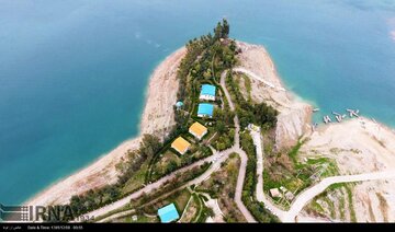 "Kushk" tourism and recreation island in Iran's Andika County