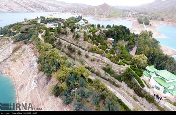 "Kushk" tourism and recreation island in Iran's Andika County