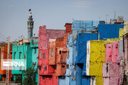 Colored Houses in Qazvin city