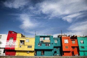 Iran Beauties; Colourful Houses in Qazvin city