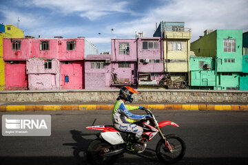 Iran Beauties; Colourful Houses in Qazvin city