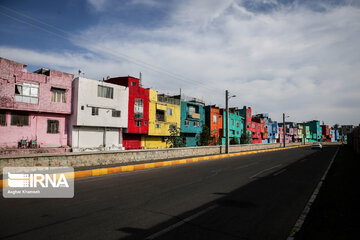 Iran Beauties; Colourful Houses in Qazvin city