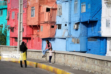 Iran Beauties; Colourful Houses in Qazvin city