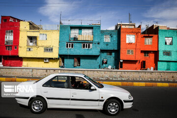 Iran Beauties; Colourful Houses in Qazvin city