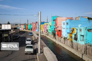 Iran Beauties; Colourful Houses in Qazvin city