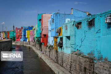 Iran Beauties; Colourful Houses in Qazvin city